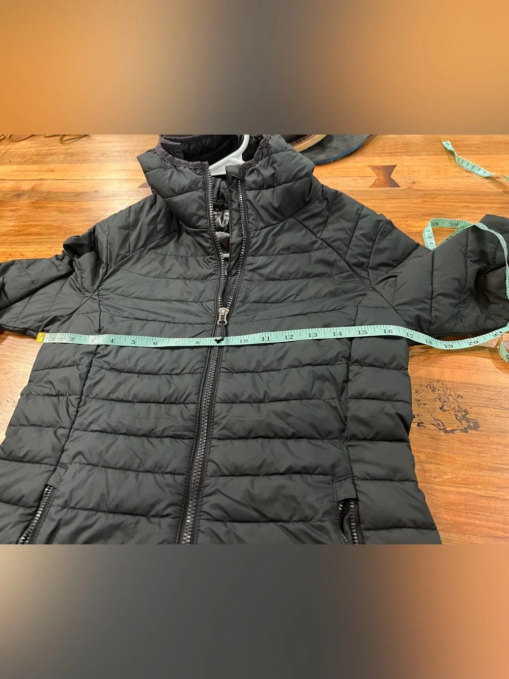 Ladies Columbia Black Quilted Jacket with Hood